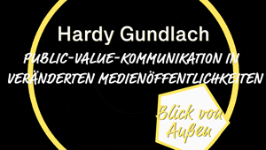 Public-Value-Kommunikation in veränderten Medienöffentlichkeiten, Hardy Gundlach, Hochschule für Angewandte Wissenschaften Hamburg